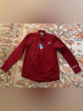 Alabama Crimson Tide Men's Crimson Dress Shirt